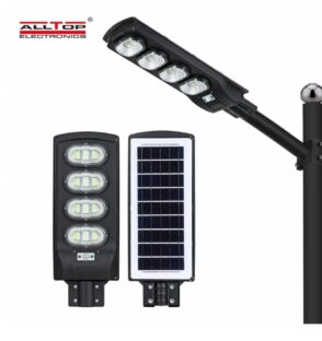 200W Solar LED Street Light with Remote Control Waterproof 200W Solar Street Lamp Outdoor Lighting Energy-Saving Solar LED Street Light for Security High Lumen Motion Sensor Solar Street Lamp 200W