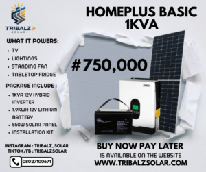 homeplus basic 1kva solar bundle 
