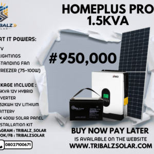 home plus 1.5kva solar bundle