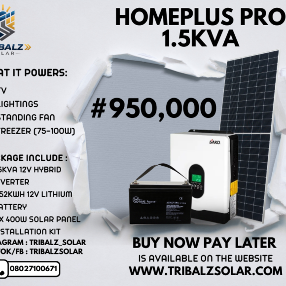 home plus 1.5kva solar bundle