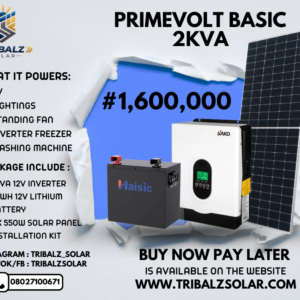 primevolt basic 2kva solar bundle