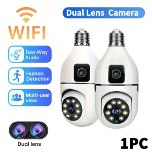 DUAL LENS SOLAR CAMERA - 2MP+2MP Dual Camera Panoramic Security Camera
