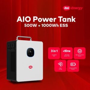 Itel 500W +1kWh Battery All-in-One Inverter Power Tank