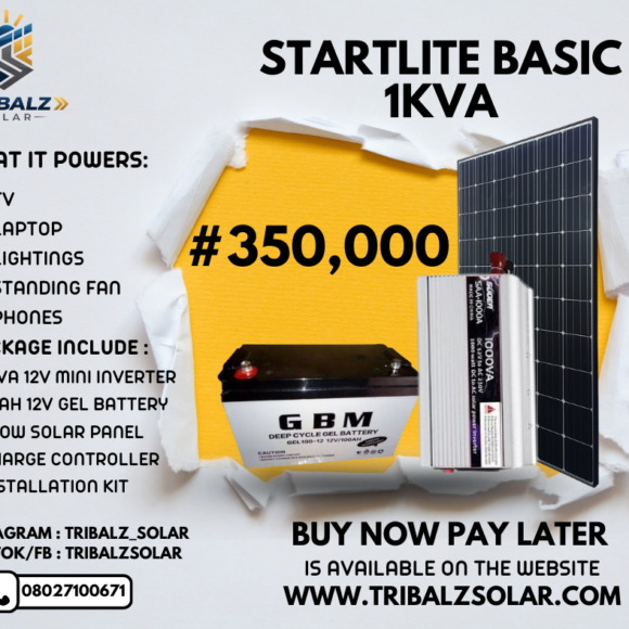 Tribalz Solar Startlite Basic Solar Bundle Nigeria