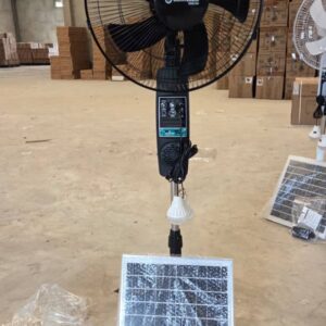 Guangou 18Inches Solar Standing Fan - Black